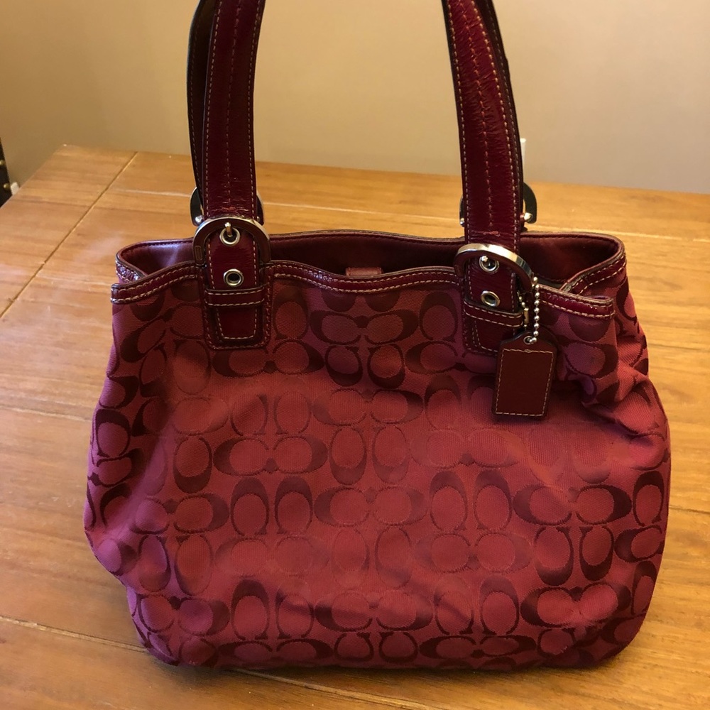 Coach purse red